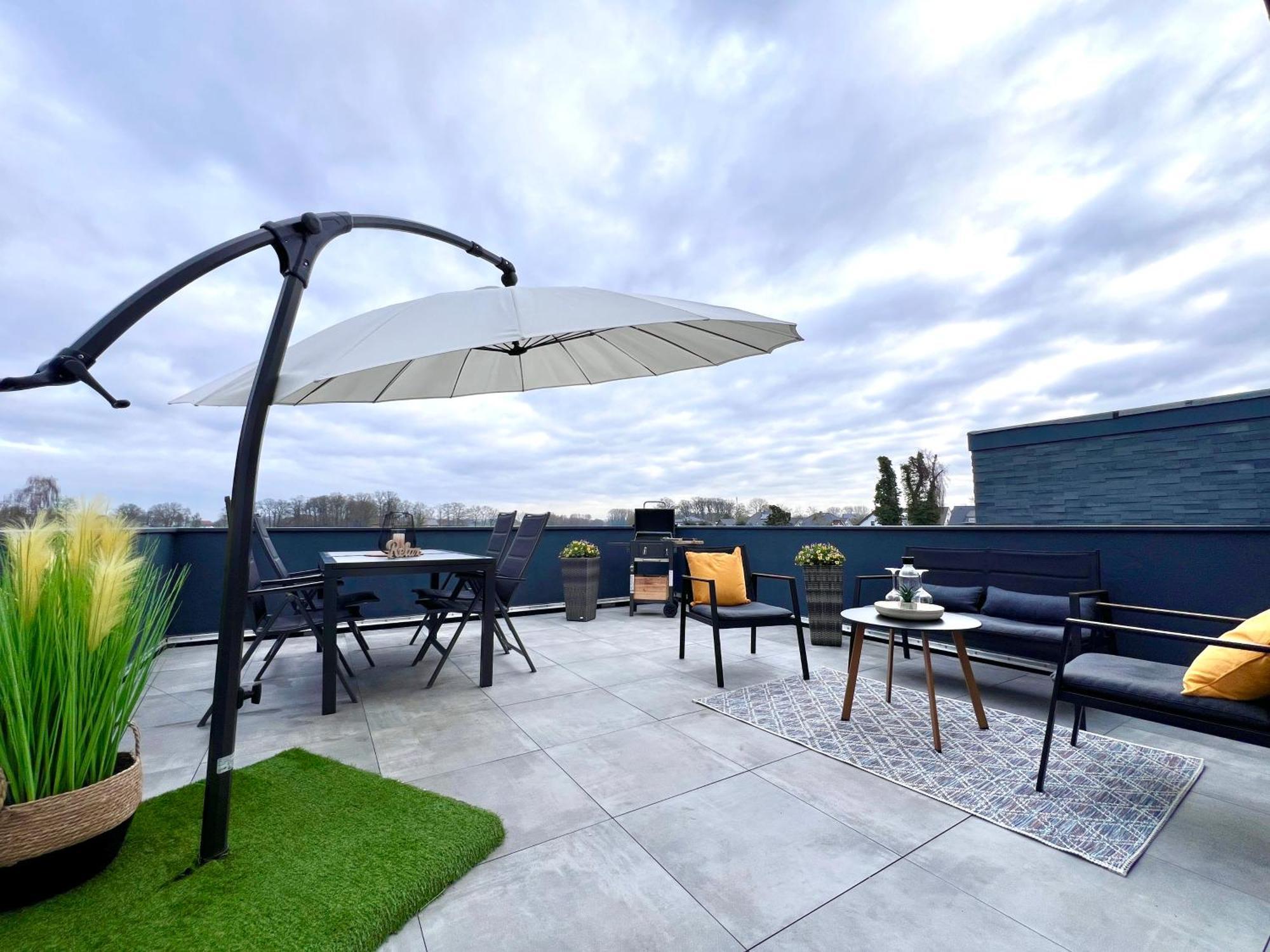 Grosse Wohnung Wellness + Sauna + Netflix Petershagen Esterno foto